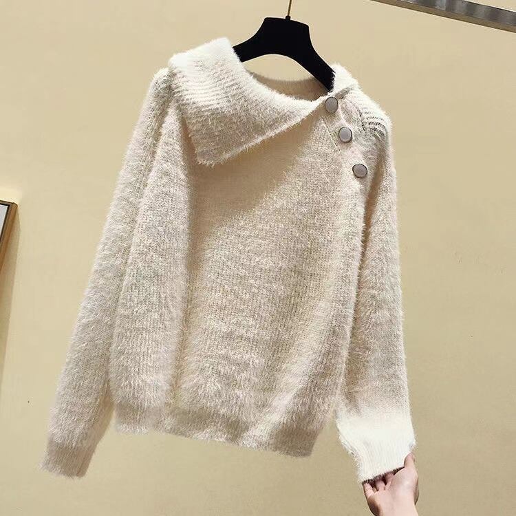 【set】店長推薦〜秋冬新作長袖セーター+ニットガウチョパンツワイドレッグパンツ韓国ファッション2点セットF1102