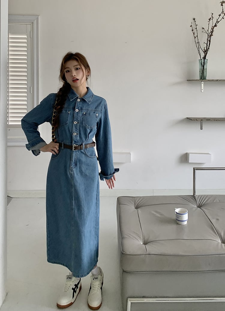 【dress】デニムワンピース　M25503