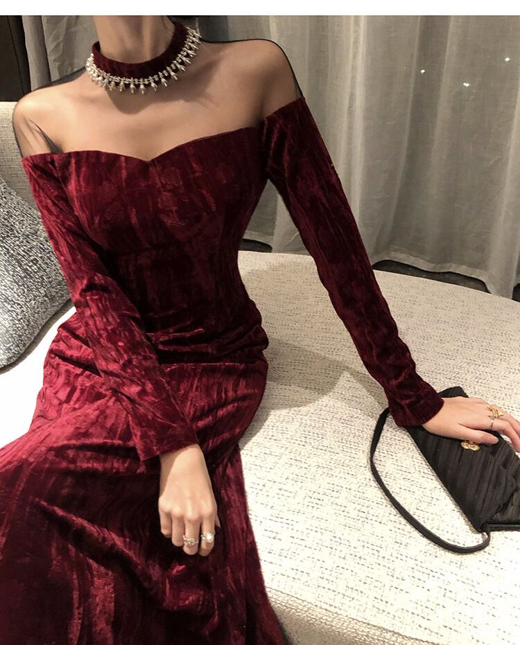 【dress】ビジュードッキングデートワンピース　M28156
