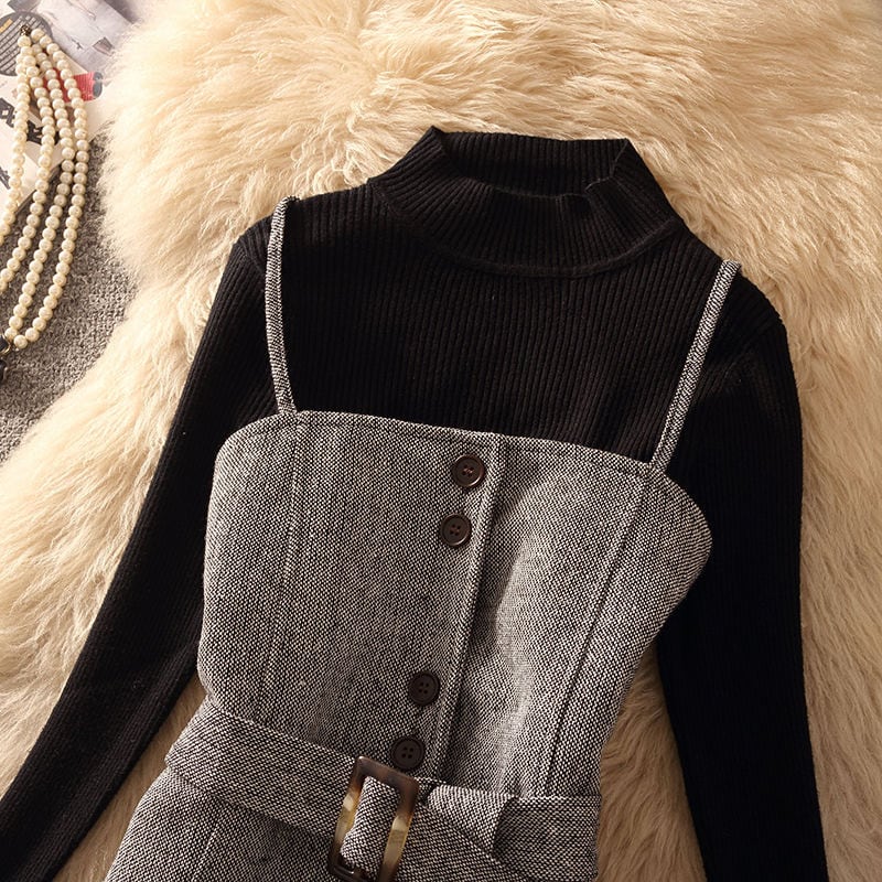 【tops】ベルト付きジレ　N2853