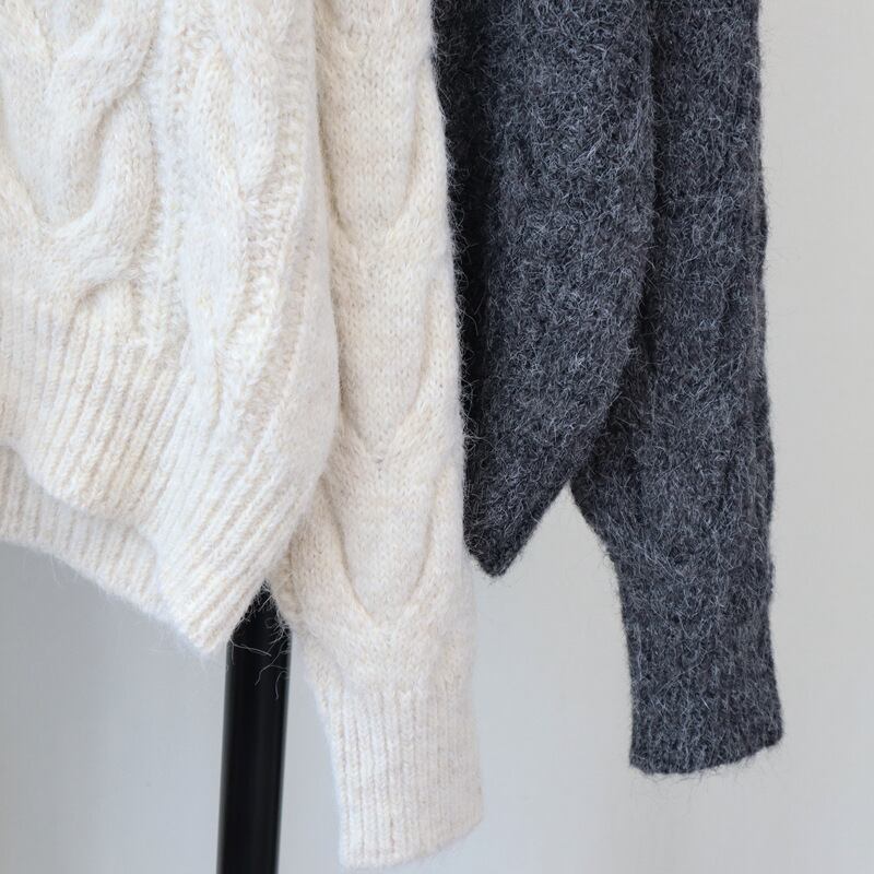 【outer】ファスナーニットカーデ　M27293