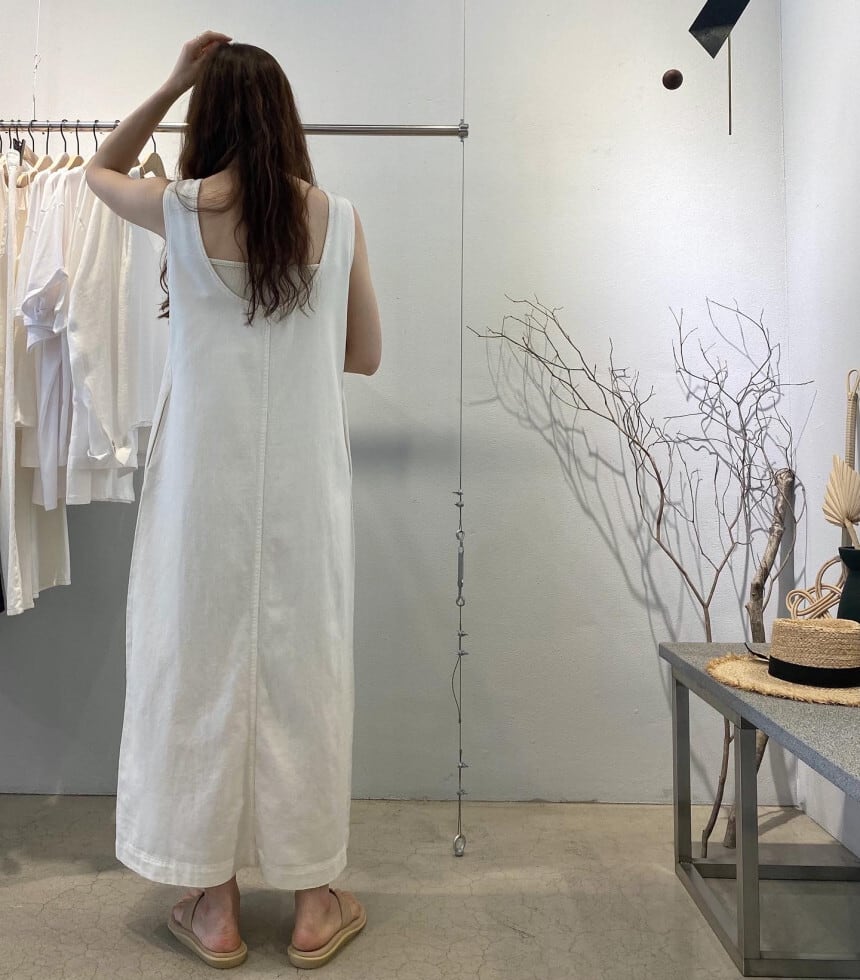 【dress】デニムベストワンピース　M23881