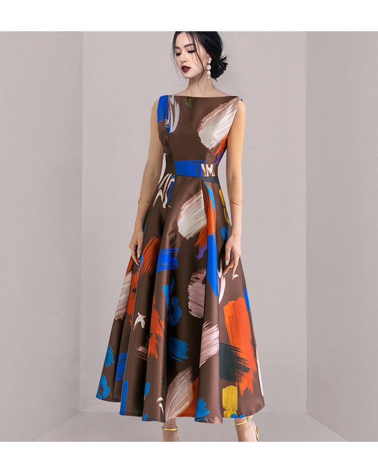 【dress】プリントワンピース　M24592