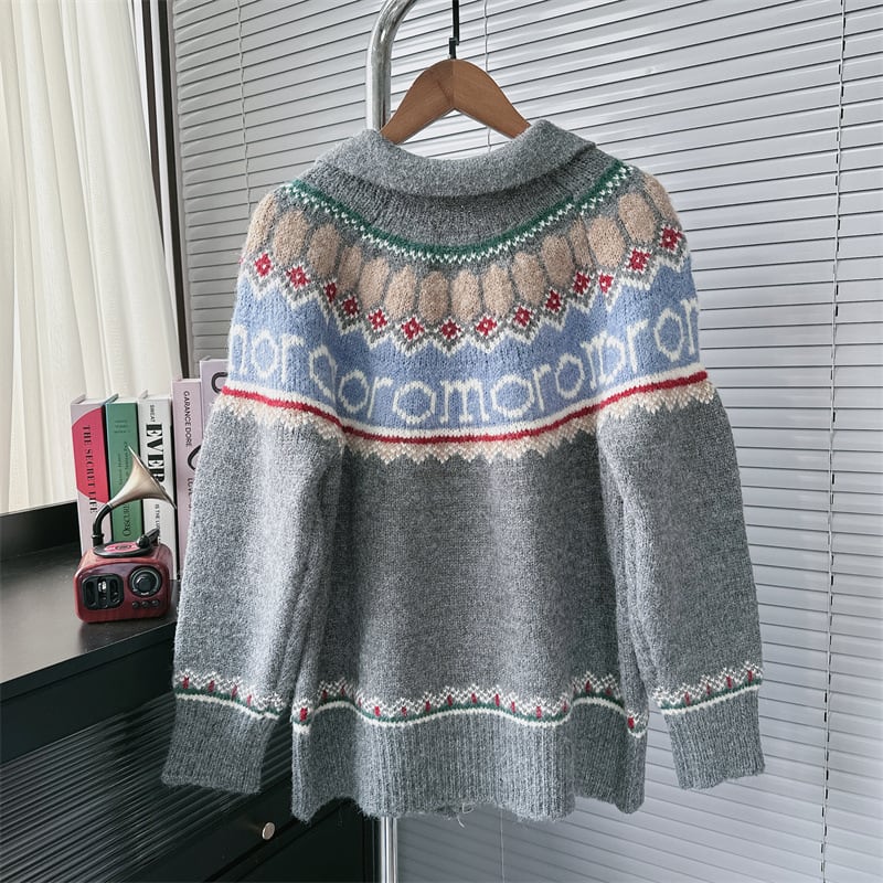 【outer】ファスナーニットカーデ　M27440