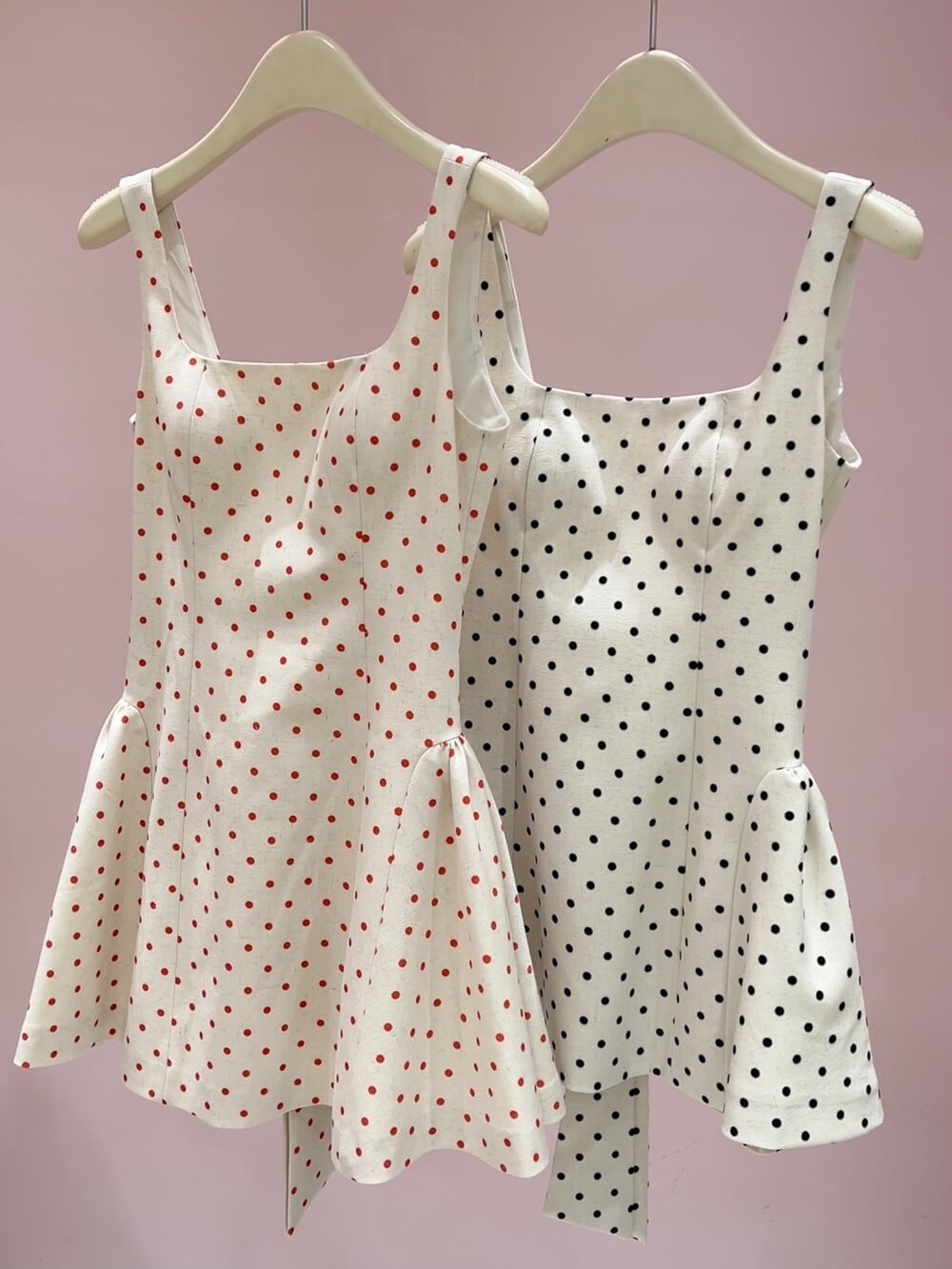 【dress】バックリボンミニワンピース　K0548