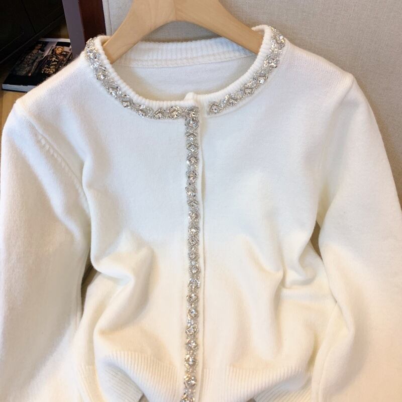 【outer】ビジューニットカーデ　M29199
