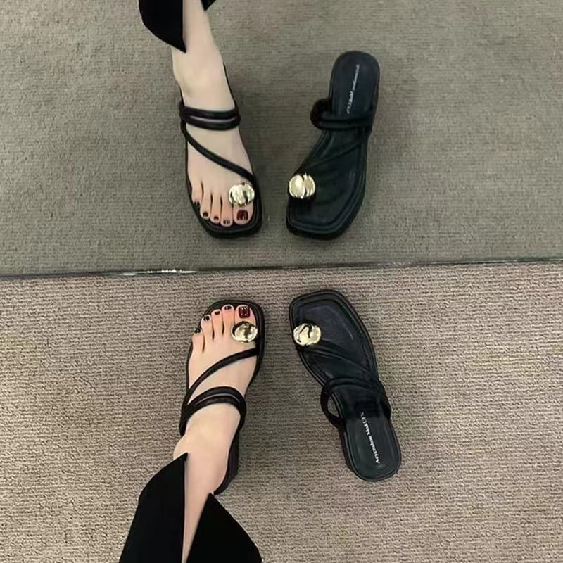 【Shoes】チャンキーヒールサンダル K0128