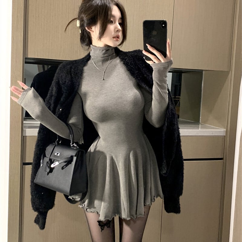 【dress】ハイネックワンピース　M27758