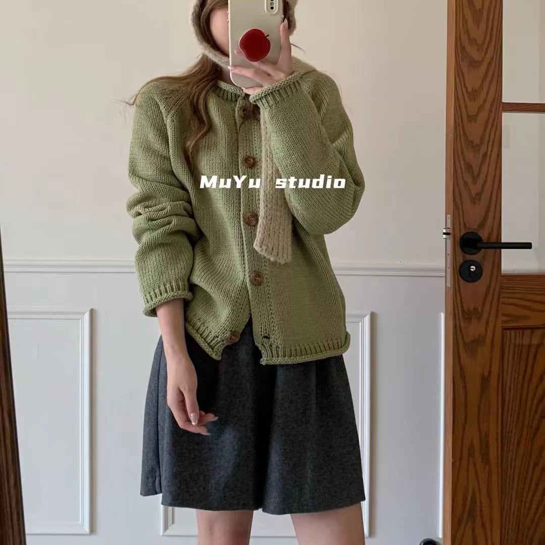 【outer】ニットカーデ　M25795
