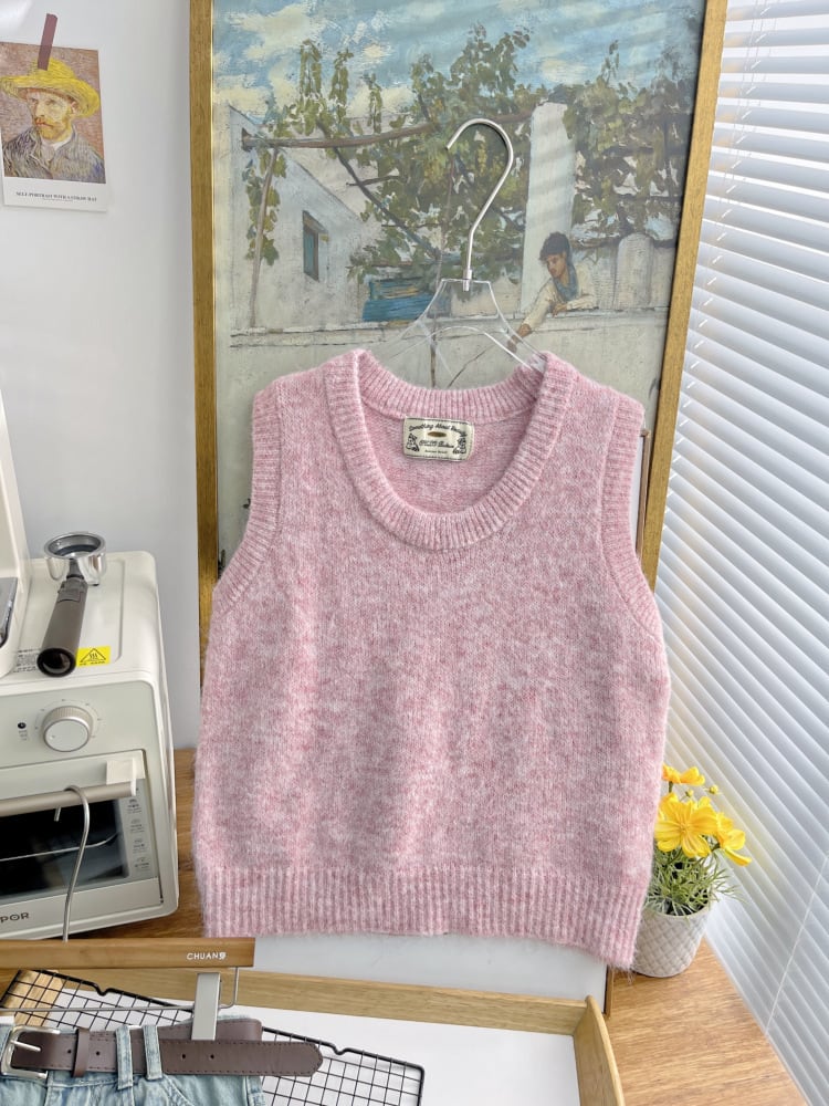 【tops】ニットベスト　M25475
