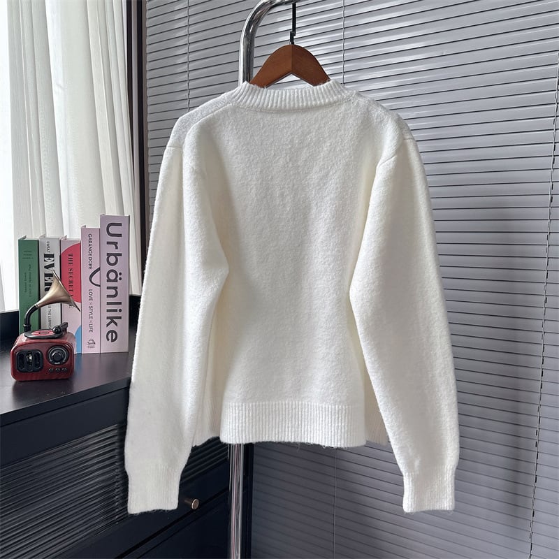 【outer】刺繍ニットカーデ　M25609