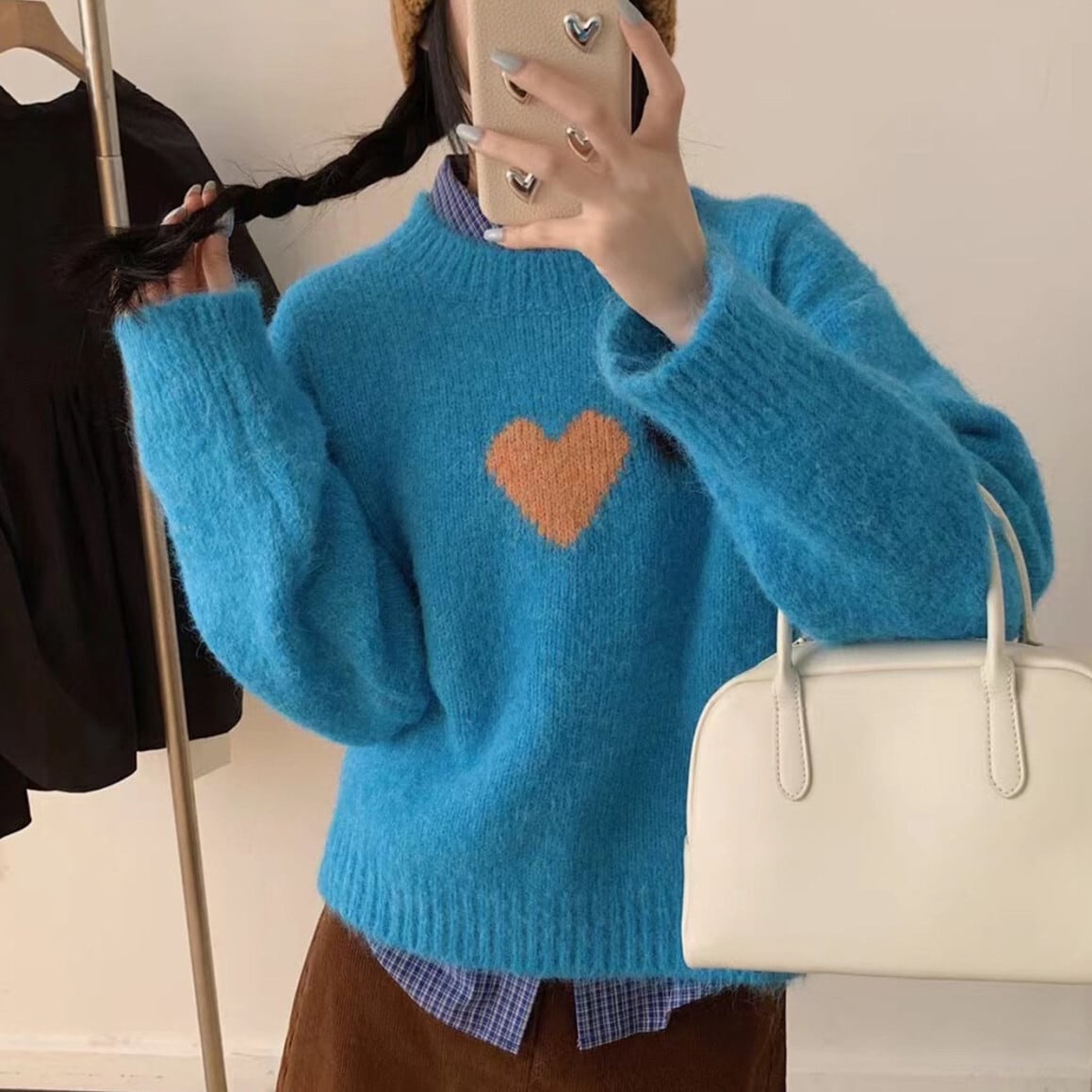 【tops】クルーネックニットセーター　M28781