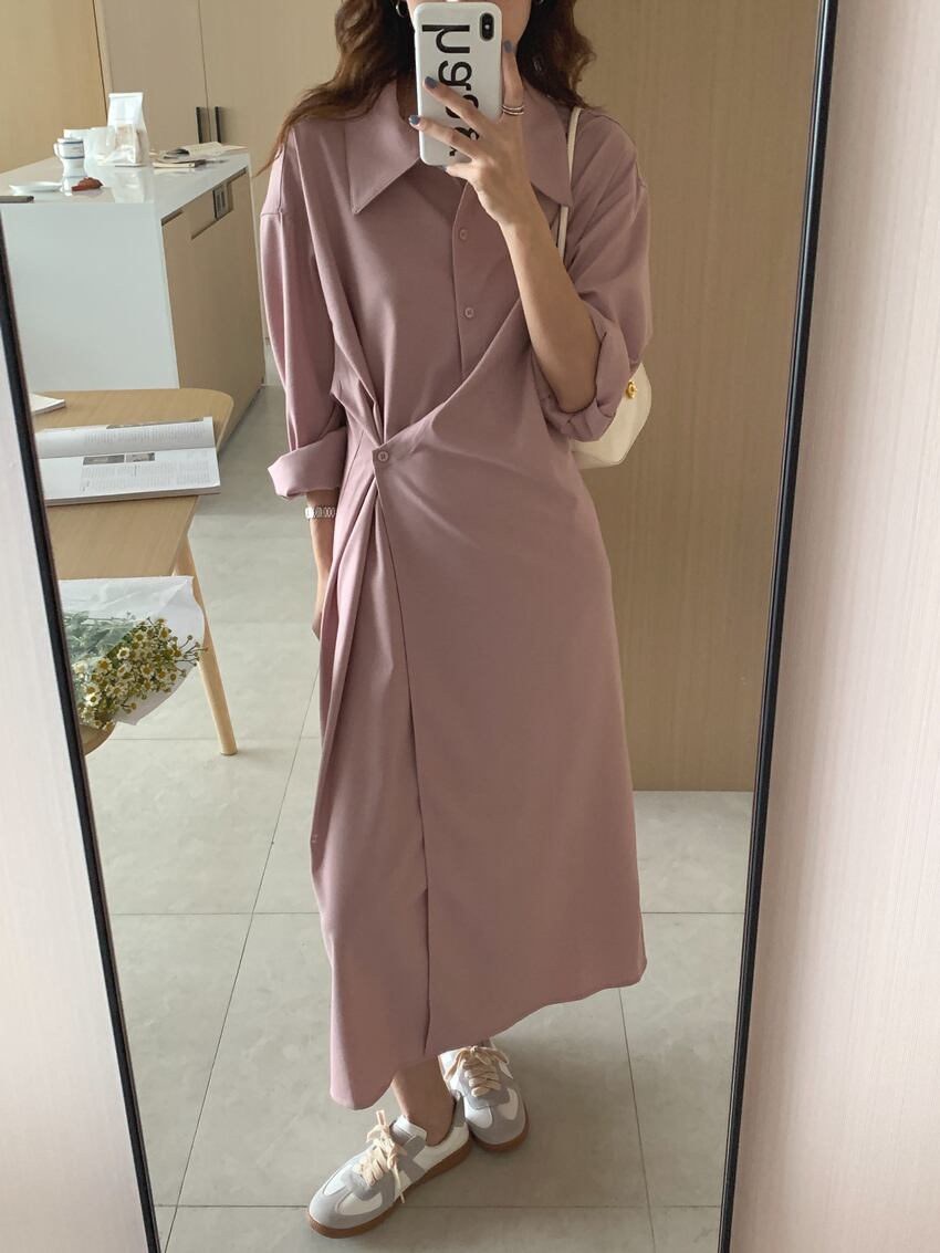 【dress】シャツワンピース　M18666