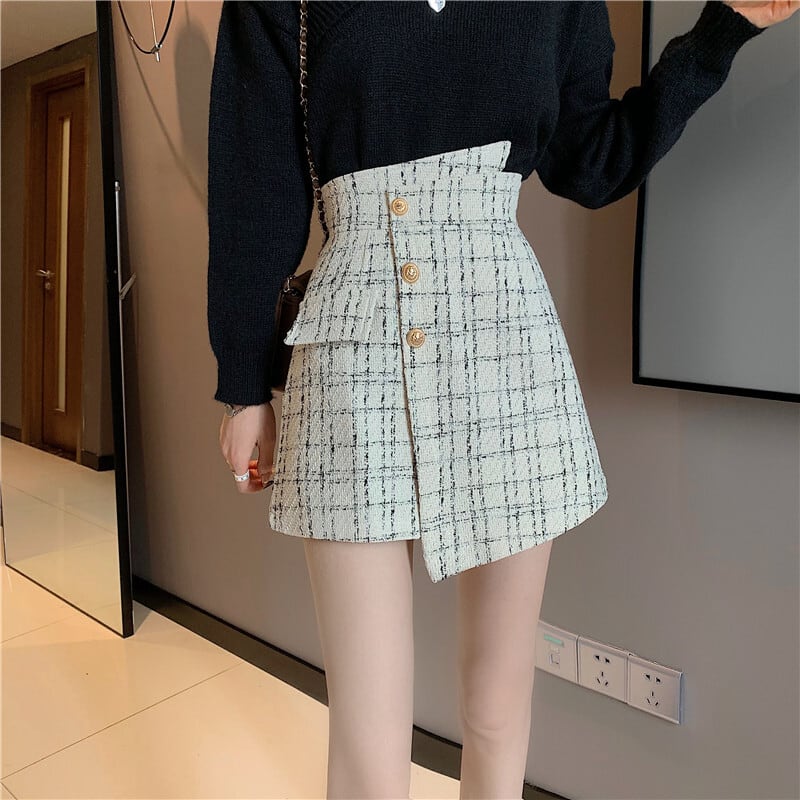 【bottoms】今季マストバイ!気質満点レトロスウィートデザイン不規則ショートパンツ G5127