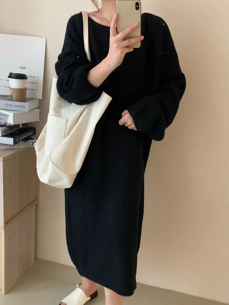 【dress】ニットワンピース　M25568
