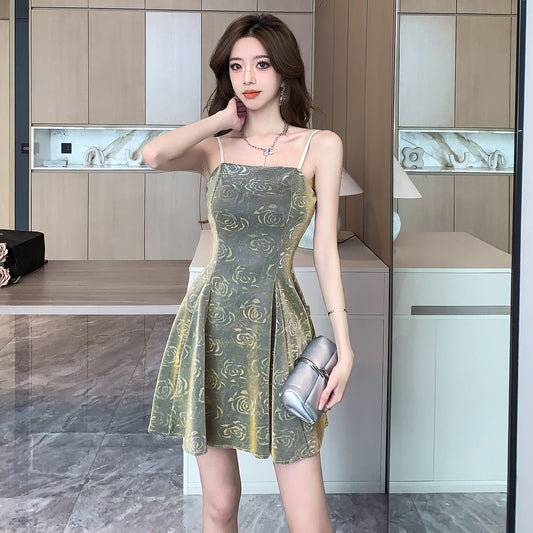 【dress】Aラインキャミワンピース G20389