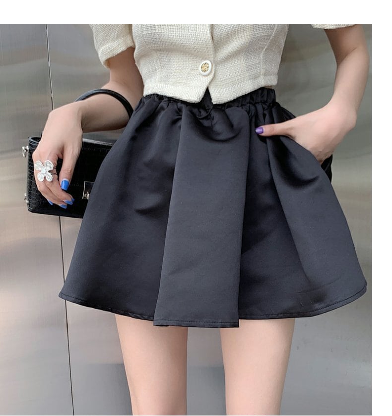 【set】パフスリーブブラウス+スカート２点セットG20680