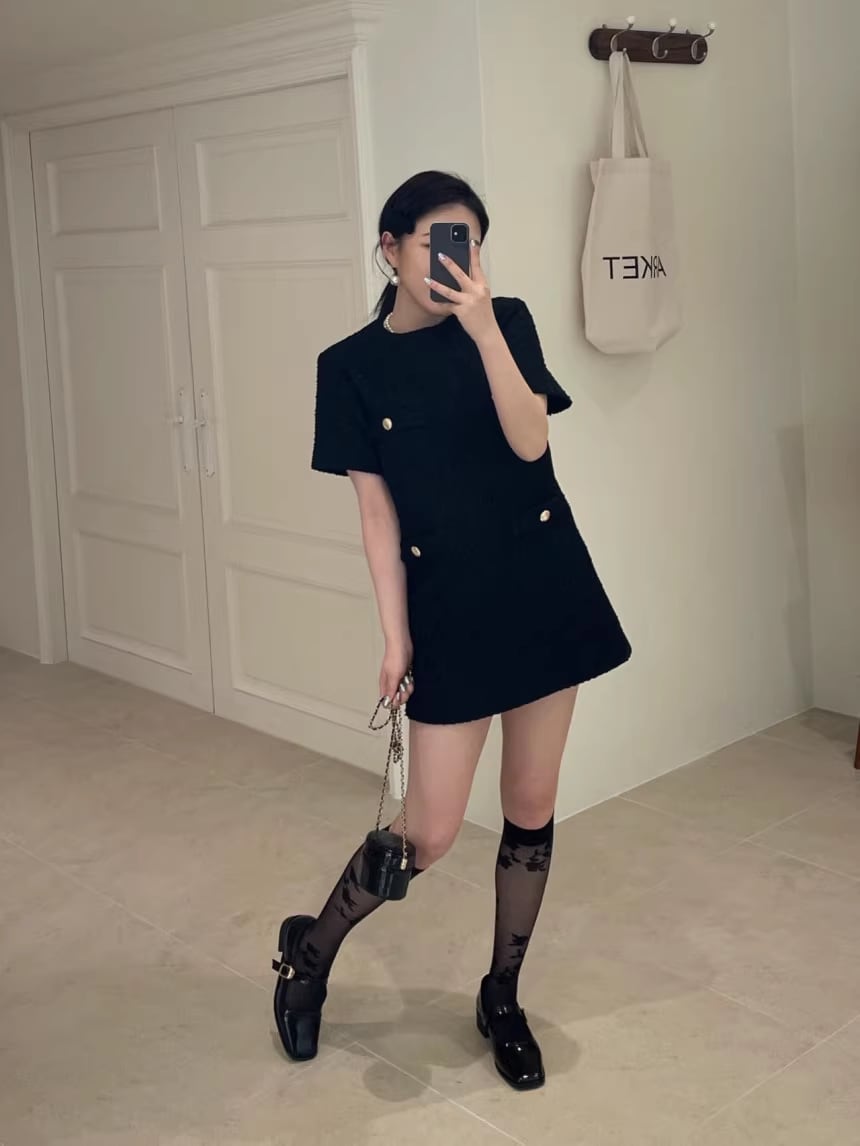 【dress】半袖ゆったりワンピースF7471