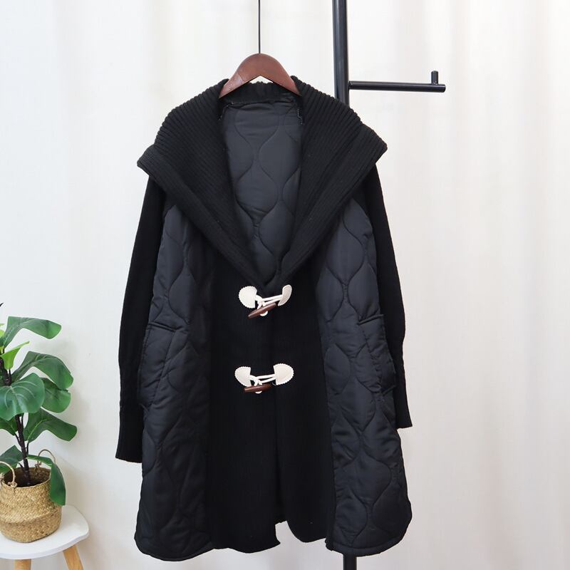 【outer】切り替えロング丈ニットカーデ　M27166