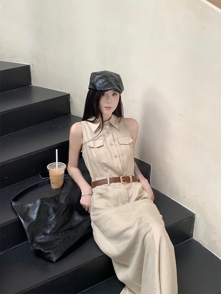 【dress】ノースリーブワンピース　M24825