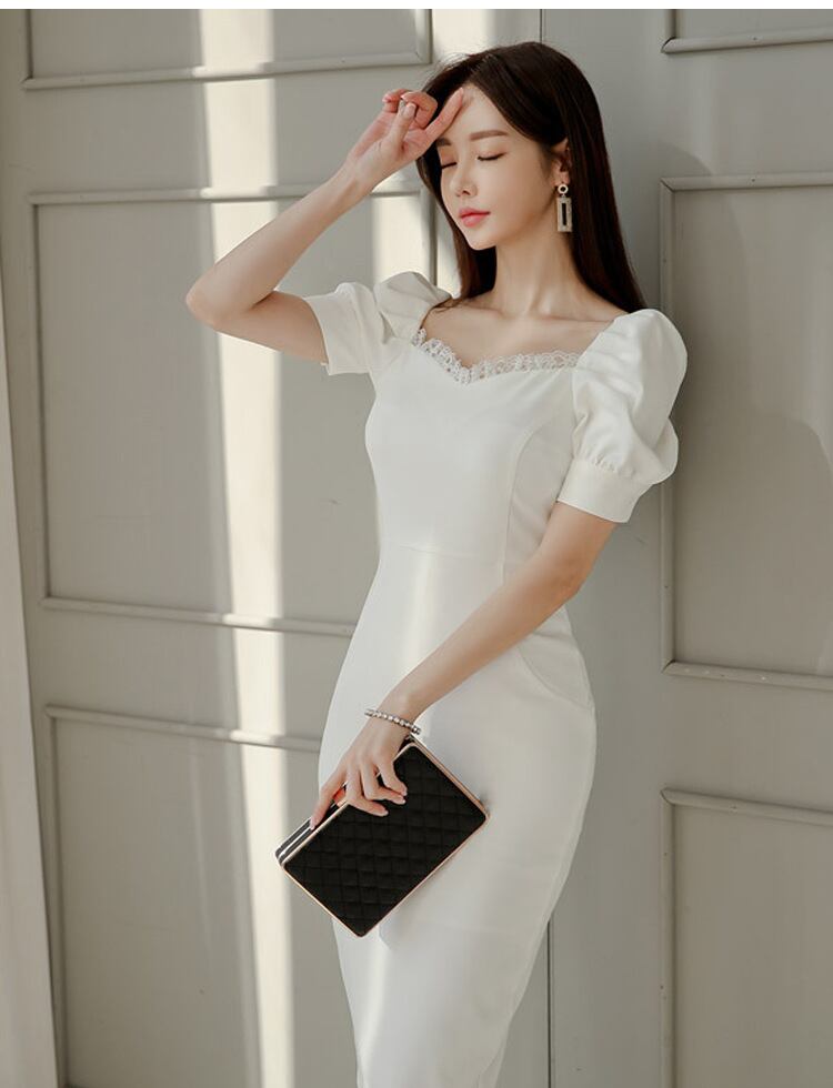 【dress】パフスリーブワンピース G20096