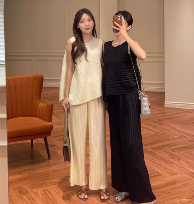 【set】イレギュラータンクトップ+ガウチョパンツ２点セットF7418