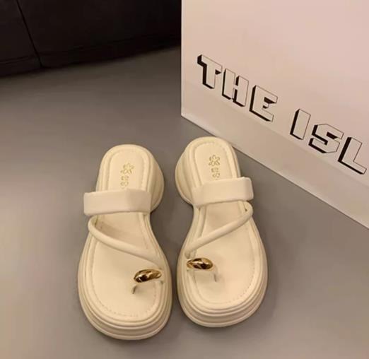 【shoes】2色厚底スリッパF7497