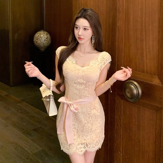 【dress】レースデートワンピース　M29628
