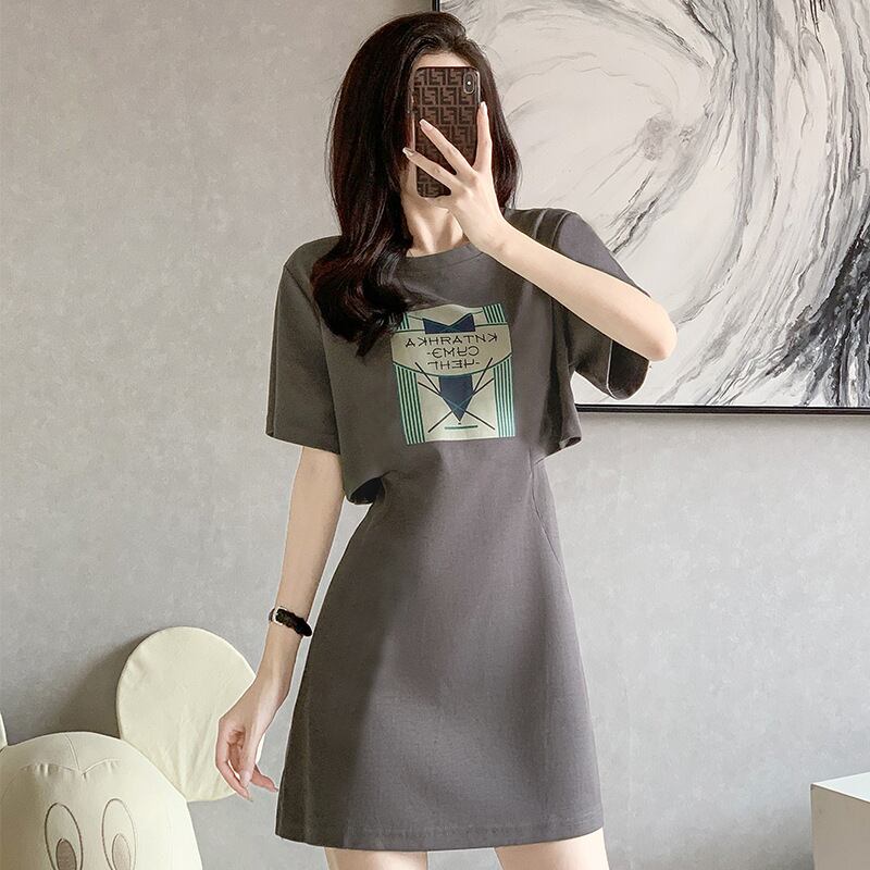 【dress】偽二つ切り替えワンピース G20202