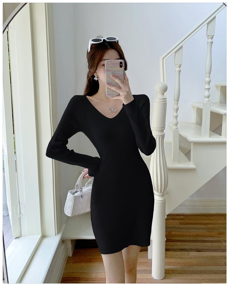 【dress】ニットワンピース　M25342