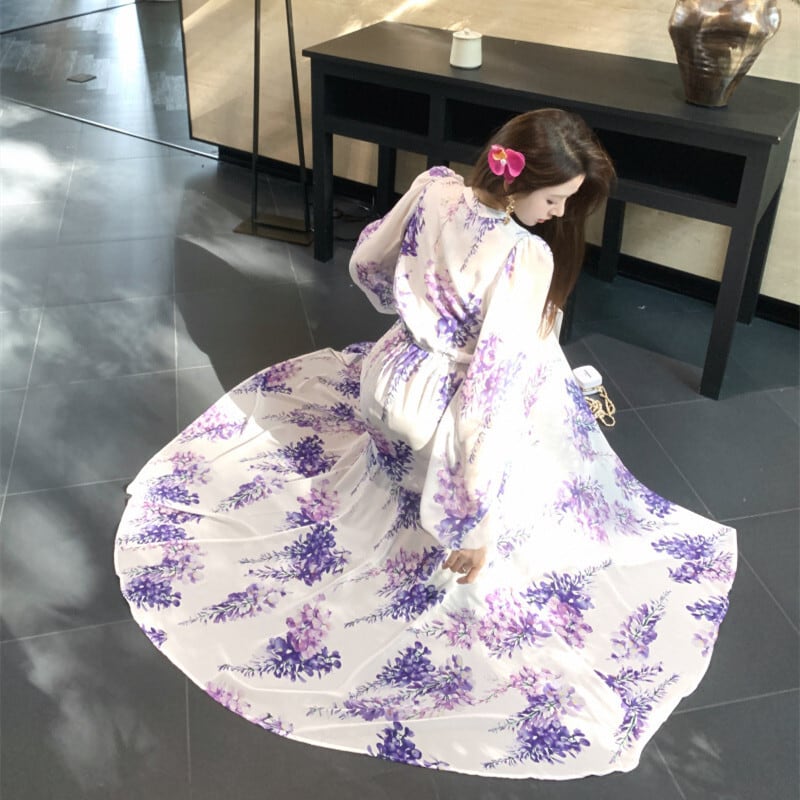 【dress】花柄ワンピース　M24517