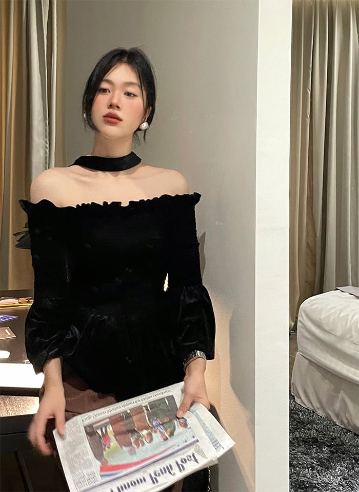 【tops】オフショルダーブラウスG20160