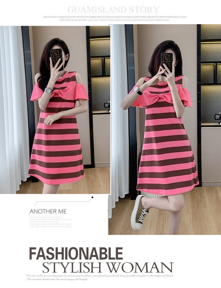 【dress】ボーダー柄ワンピース　M29312