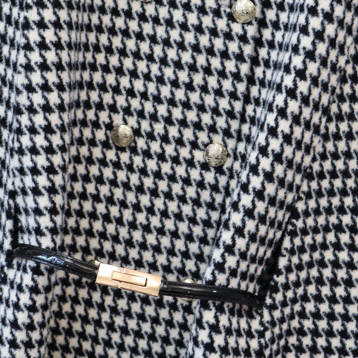 【outer】千鳥格子ケープコート　M26724
