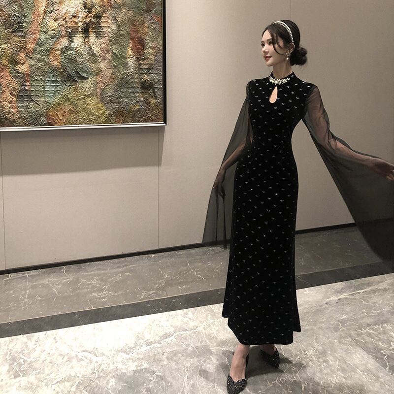 【dress】ドッキングビジューデートワンピース　M28141