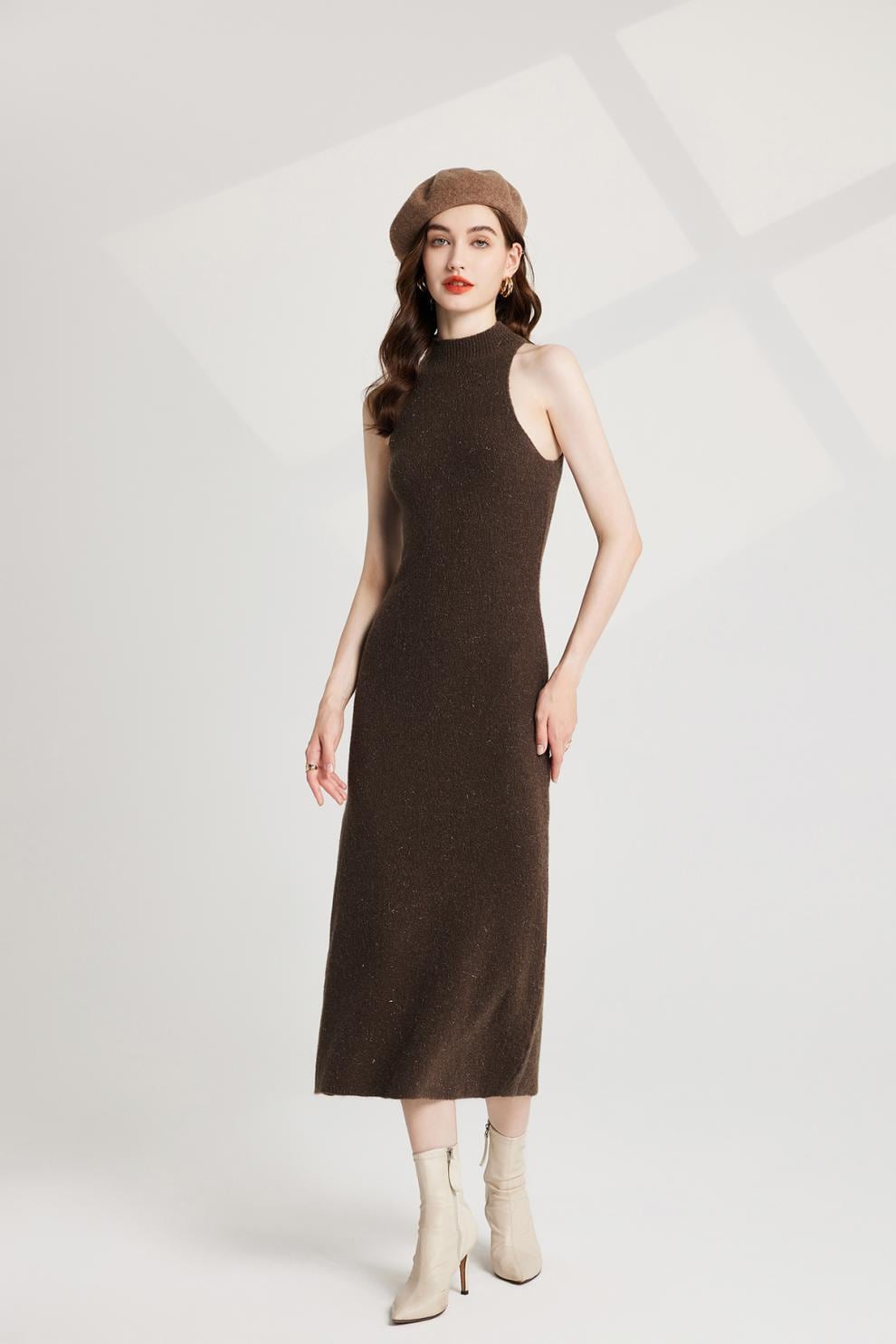 【dress】リボンニットトップス×ベストワンピースセット　M26251