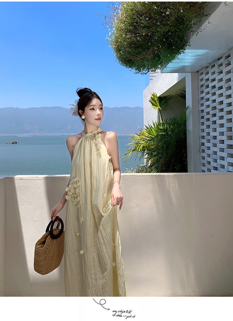 【dress】ホルターネックワンピース　M24769