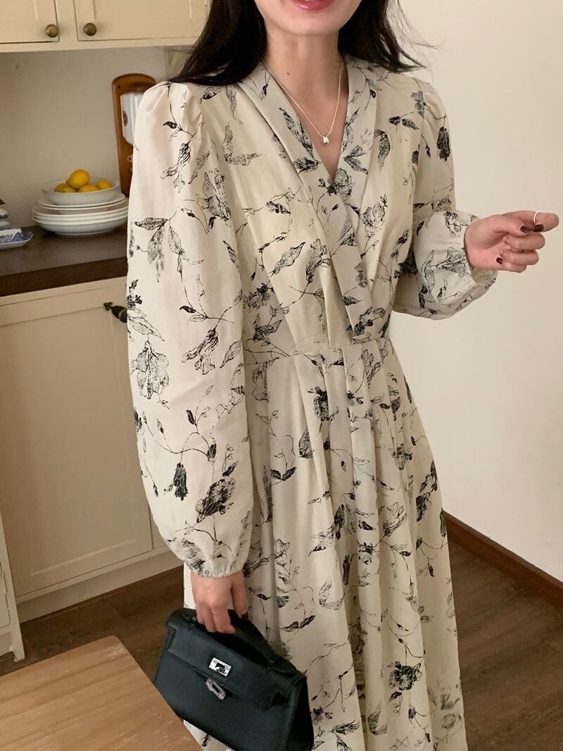 【dress】プリントワンピース　M29582