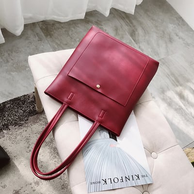 【小物】大活躍  ファッションカジュアルショルダーバッグ韓国系定番無地ハンドバッグ