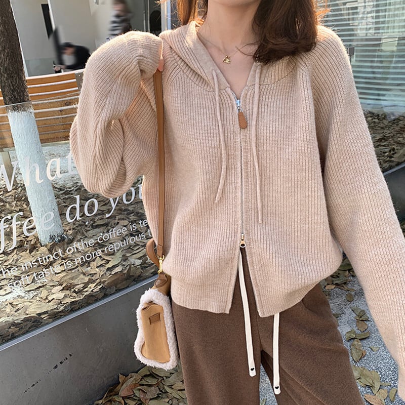【outer】Wジップニットカーデ　M25946
