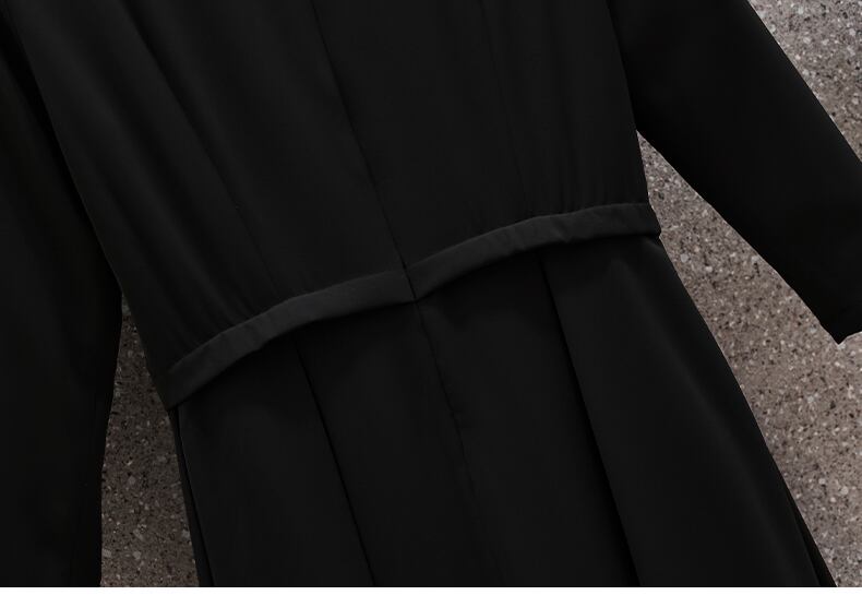 【dress】上品な質感!気質満点レトロオシャレ着痩せシンプルAラインワンピース G3622