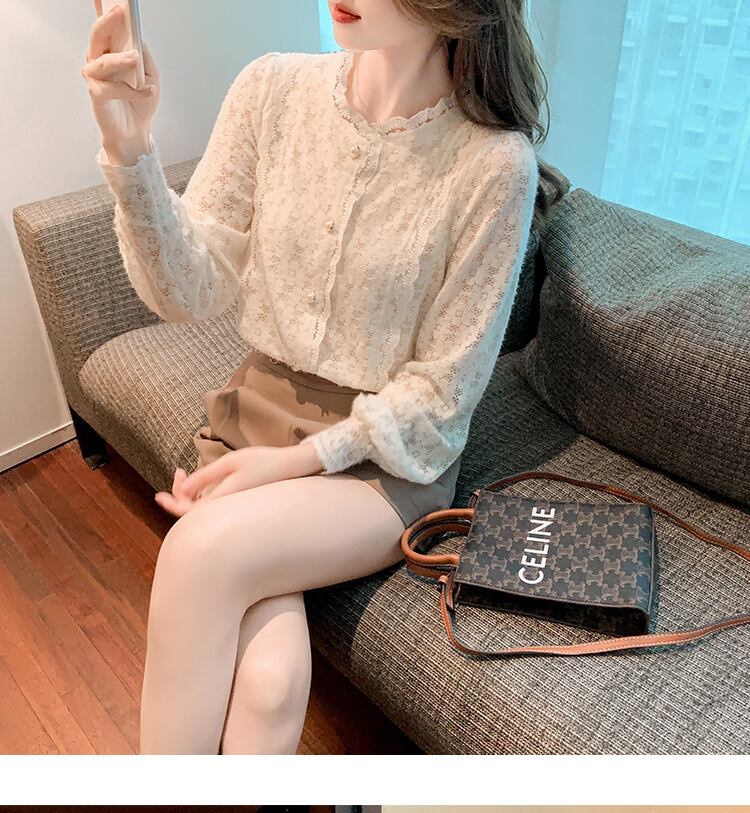 【tops】レースシャツトップス　M28508