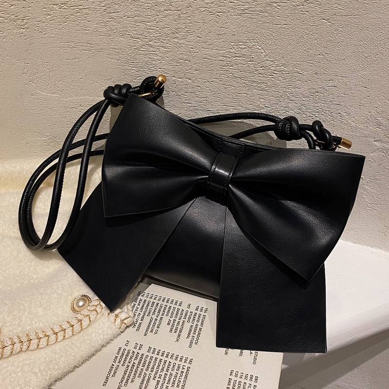 【小物】リボン秋冬新作オシャレファッションメッセンジャーバッグ G3485