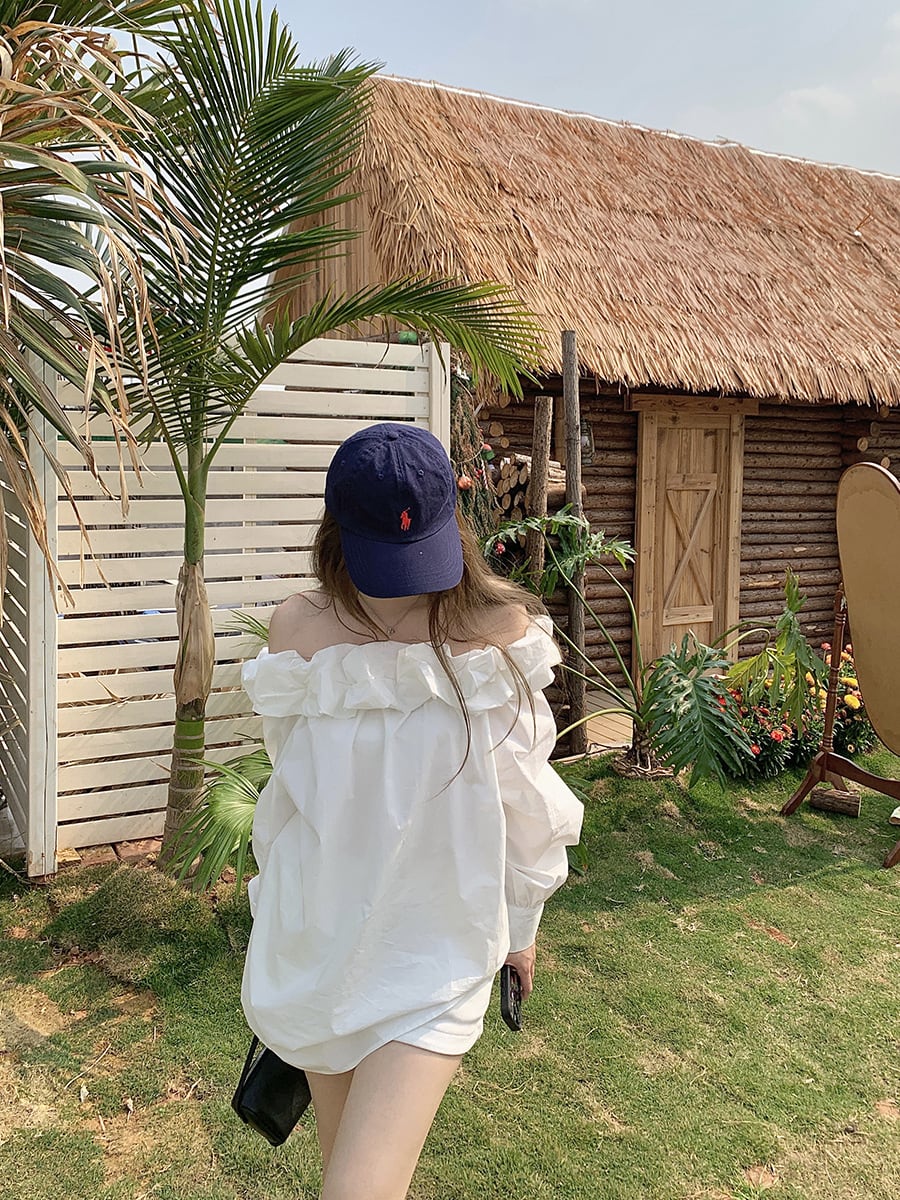 【tops】ボートネックブラウス　M29792