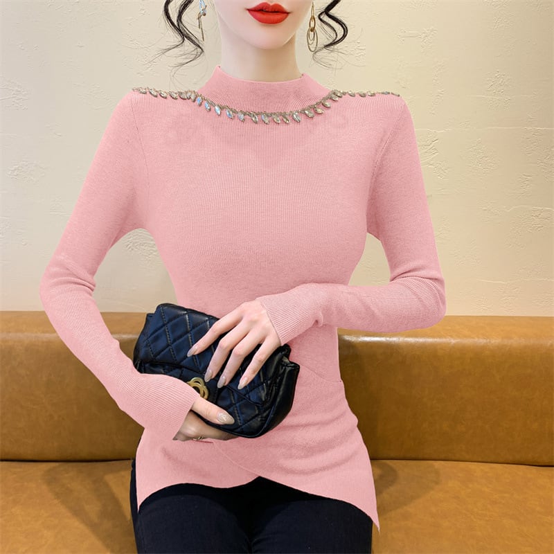 【tops】不規則 イレギュラーニットトップス　M27627
