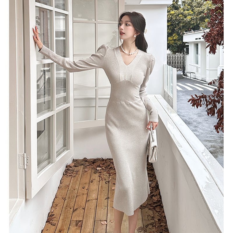 【dress】ニットワンピース　M26036