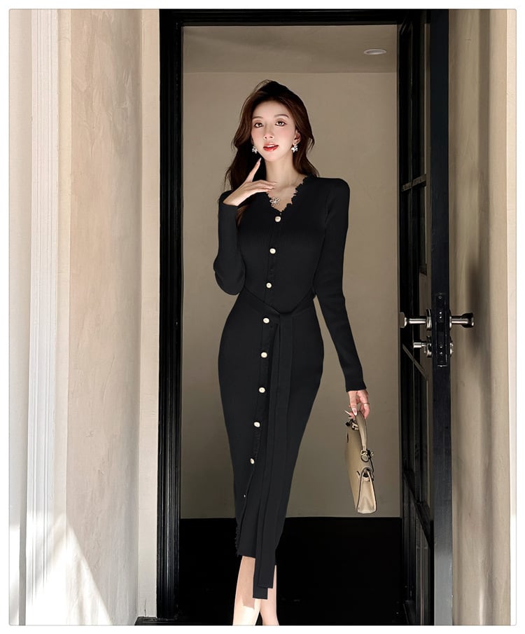 【dress】ニットワンピース　M25754