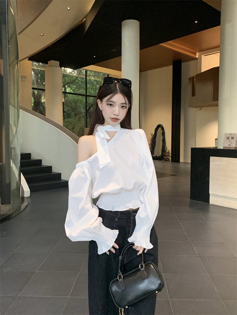 【tops】オフショルダートップス　M25543