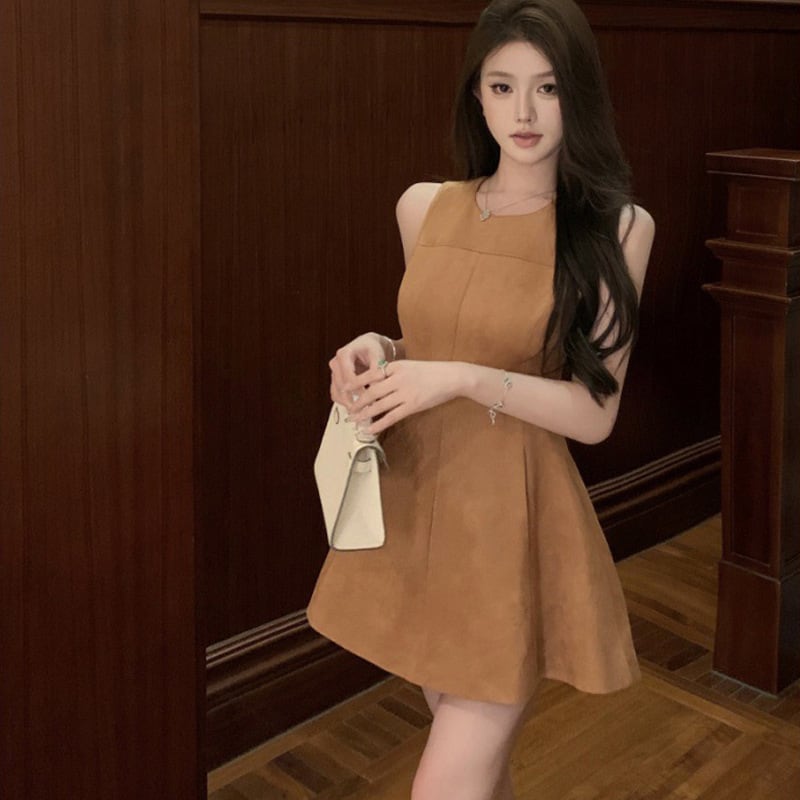 【dress】体型カバーAラインワンピース G21057