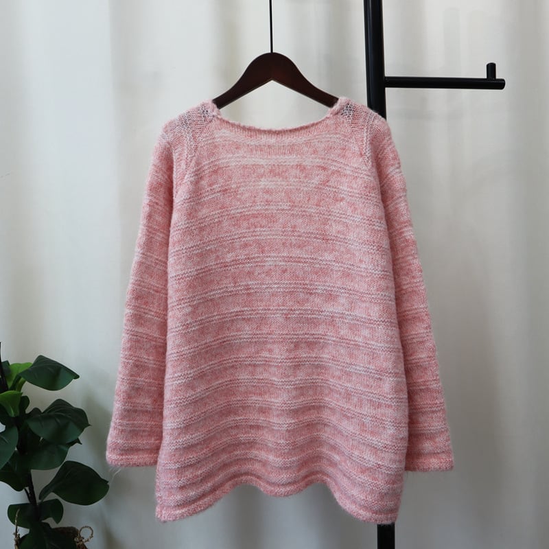 【tops】バックリボン付きニットセーター　M26077